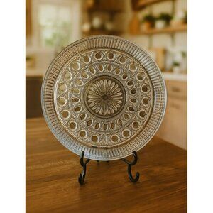 Vintage Indiana Glass Crystal Serving Platter PM09 T